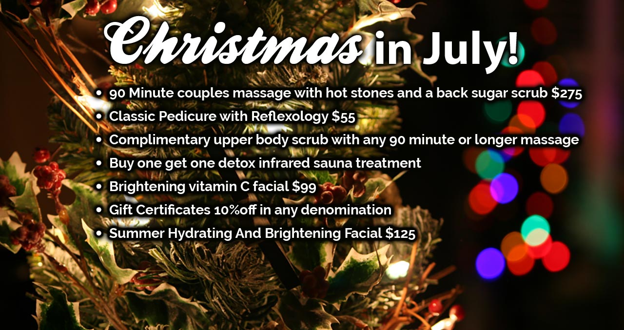 Christmas in July specials